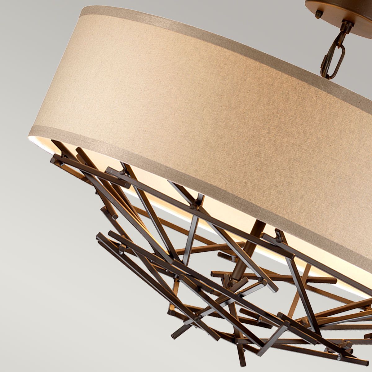 Taiko 4-flammige Pendelleuchte - Alte Bronze - Elsteadlighting - leuchtengrosshandel24