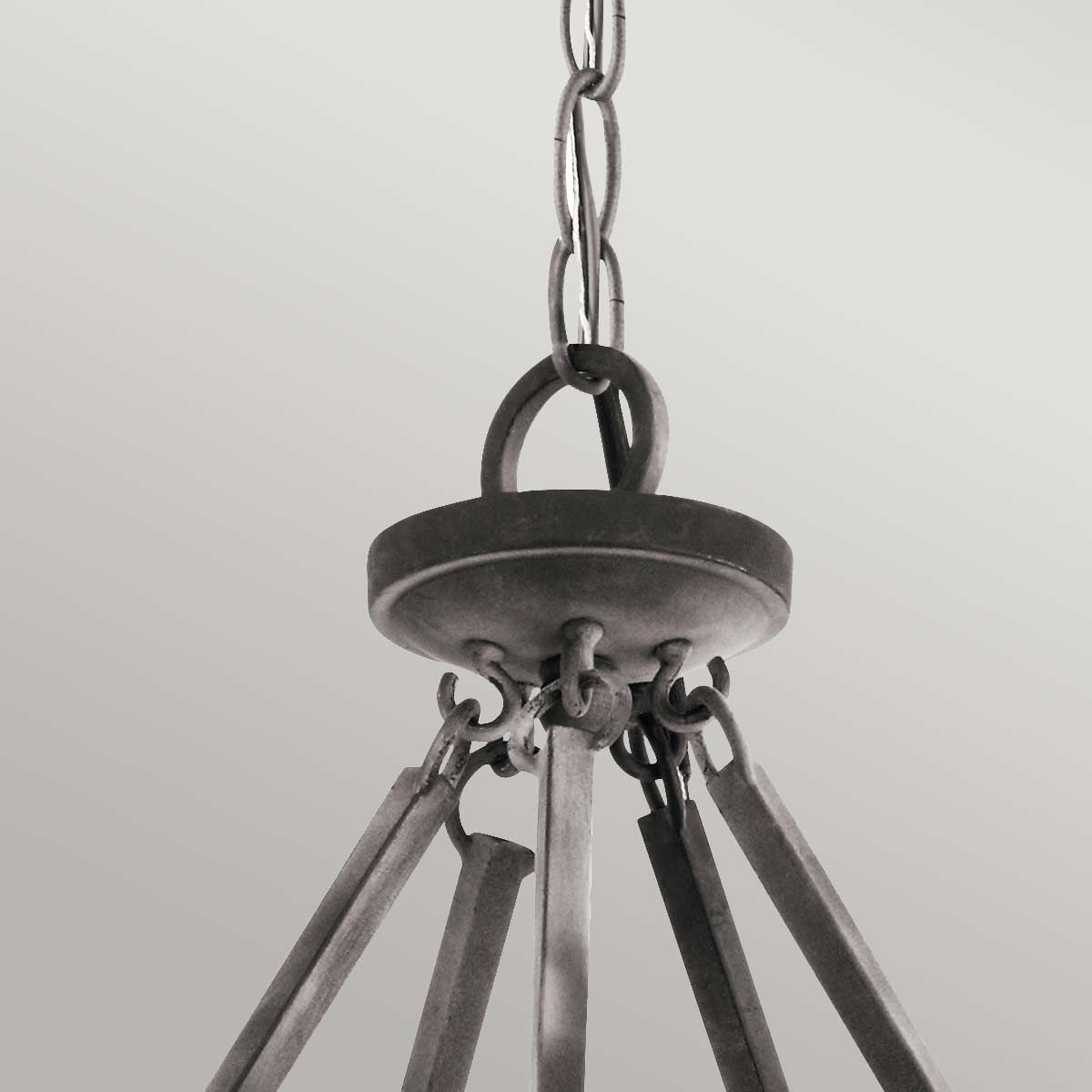 Taulbee Kronleuchter mit 15 Lichtern, verwittertes Zink - Elsteadlighting - leuchtengrosshandel24
