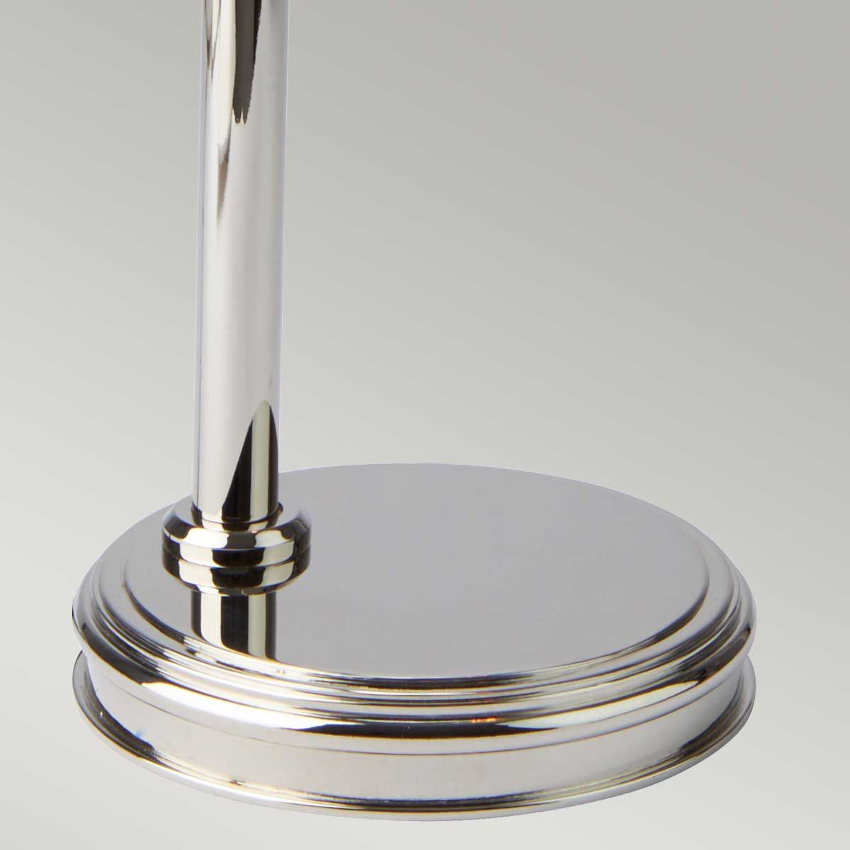 Tischlampe „Douille“ mit 1 Licht, poliertes Nickel, klarer Schirm - Elsteadlighting - leuchtengrosshandel24