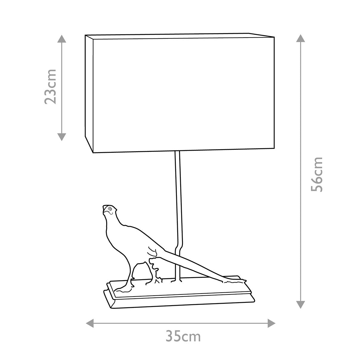 Tischlampe Halkirk, 1-flammig, mit rechteckigem Schirm, bronzefarbene Patina, natürlicher Schirm - Elsteadlighting - leuchtengrosshandel24