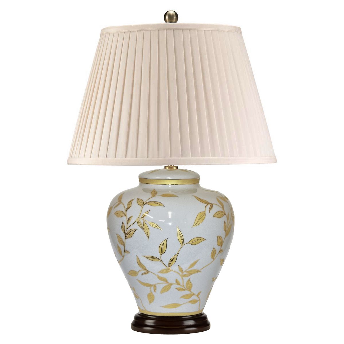 Tischlampe Leaves Brown Gold mit 1 Licht - Braun und Gold - Elsteadlighting - leuchtengrosshandel24