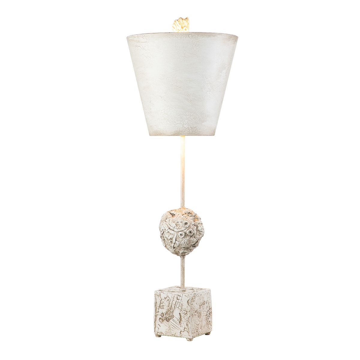 Tischlampe „Petra“, 1 l, Knochenweiß, Knochenweiß mit Lampenschirm in Antik - Knochenweiß - Elsteadlighting - FB - PETRA - TL