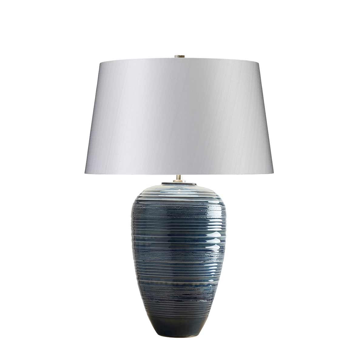 Tischlampe Poseidon mit 1 Licht, Blaue Glasur - Elsteadlighting - POSEIDON - TL