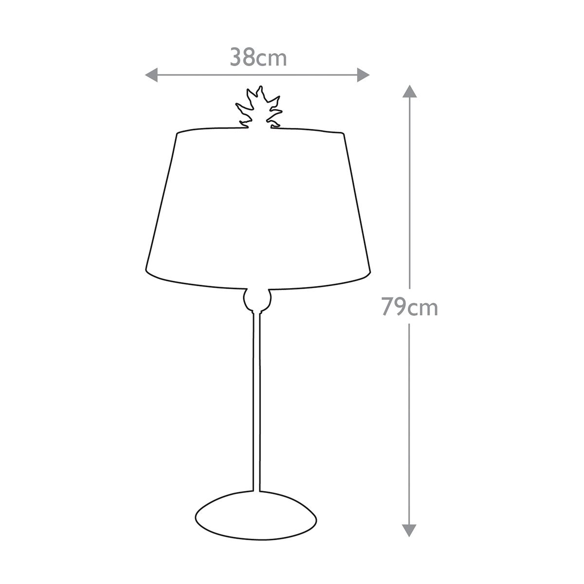 Tischlampe South Beach mit 1 Licht, Schwarz, Kitt und Blattgold mit schwarz - cremefarbenem gestreiftem Schirm - Elsteadlighting - FB - SOUTHBEACH - TL