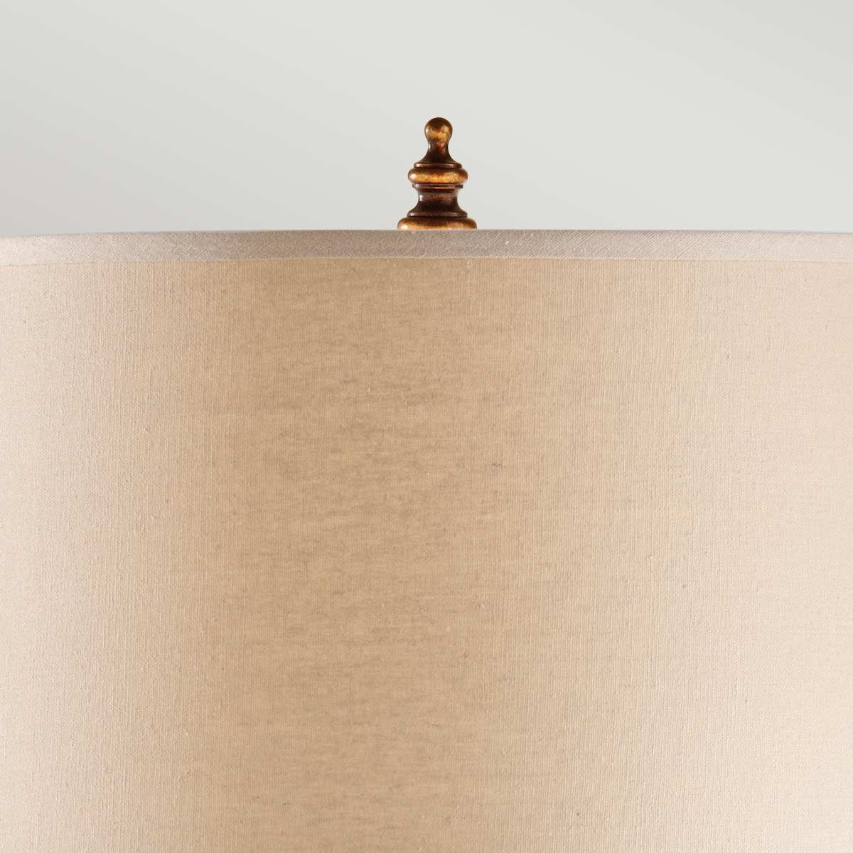 Tischlampe Spencer 1 - flammig - Firenze - Gold mit dunkelbraunem Schirm - Elsteadlighting - FE - SPENCER - TL