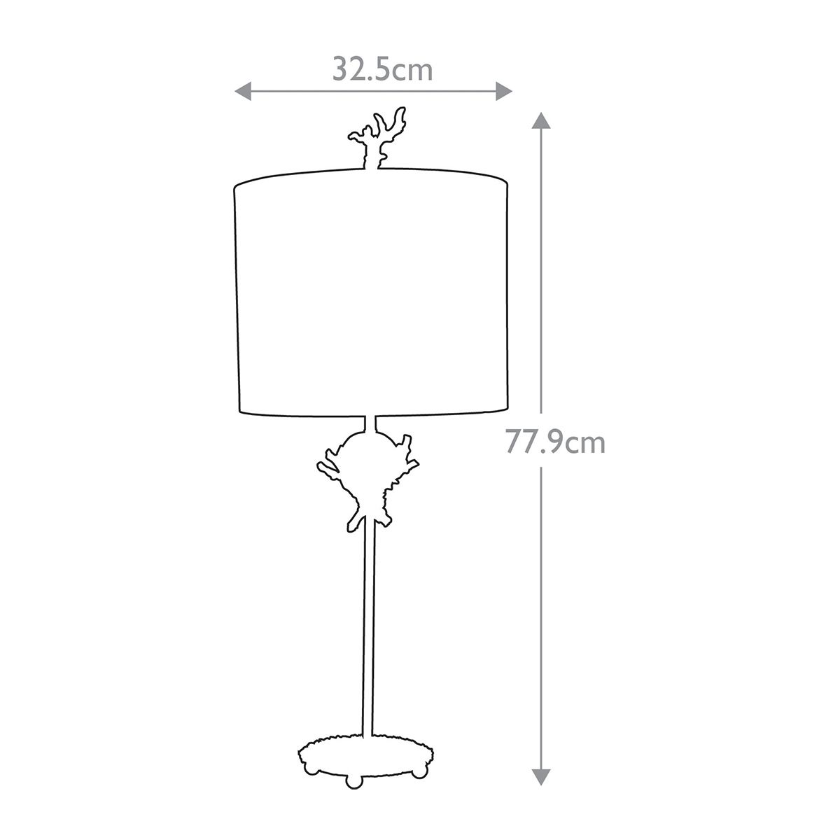 Tischlampe „Trellis“ mit 1 Licht, Kittpatina und Blattsilber mit cremefarbenem und kittfarbenem Schirm - Elsteadlighting - leuchtengrosshandel24