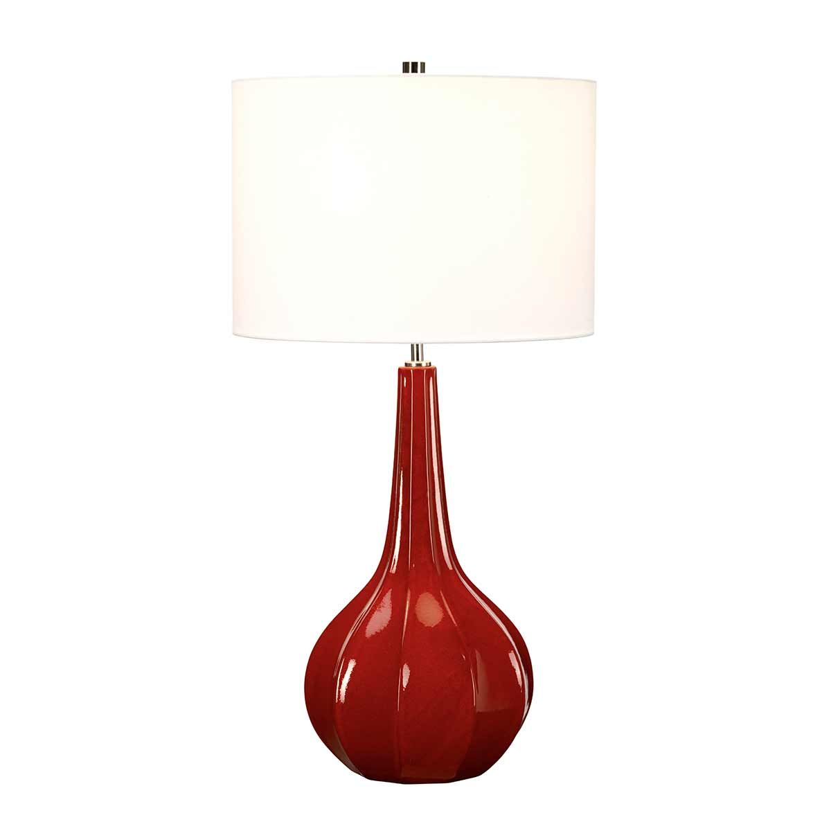Tischlampe Upton 1-flammig mit weißem Schirm - Elsteadlighting - leuchtengrosshandel24