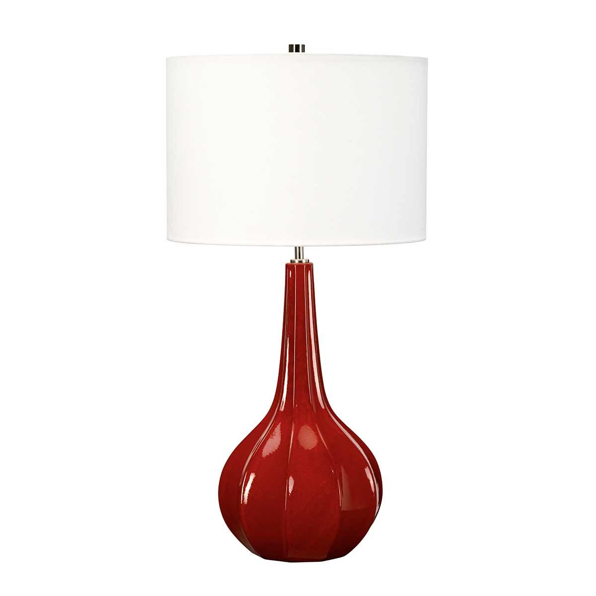 Tischlampe Upton 1-flammig mit weißem Schirm - Elsteadlighting - leuchtengrosshandel24