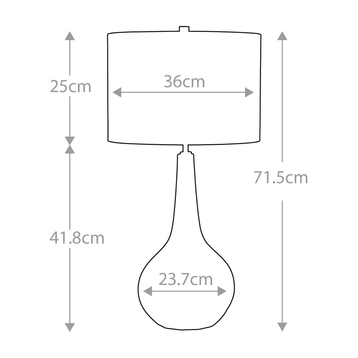 Tischlampe Upton 1-flammig mit weißem Schirm - Elsteadlighting - leuchtengrosshandel24