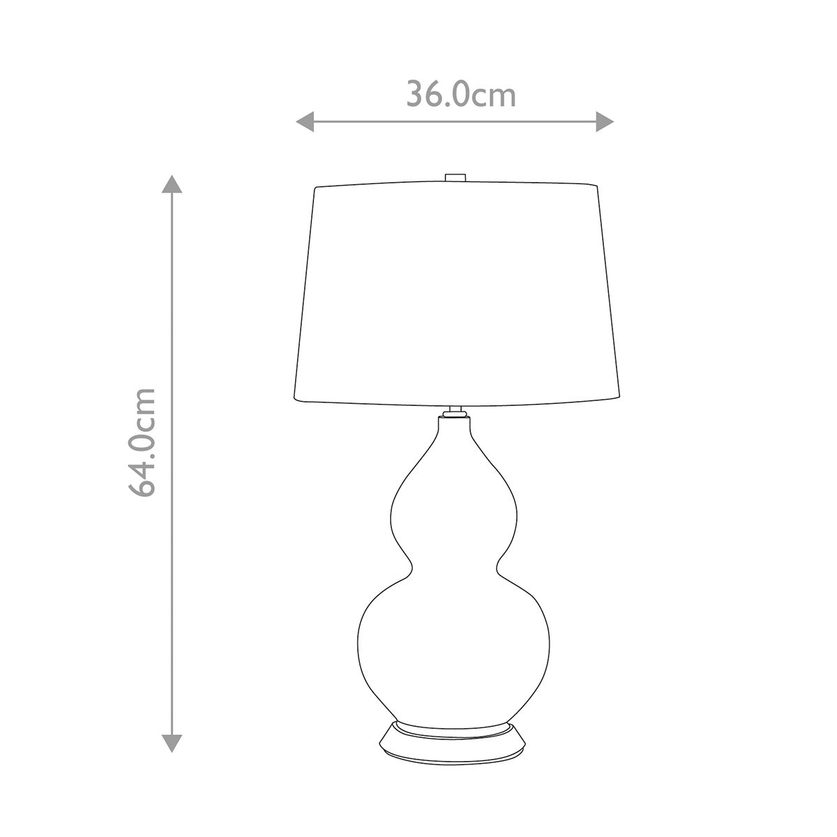 Tischleuchte Isla 1 Light - Poliertes Nickel, Weiß, Blau mit Lampenschirm in Liberty-Blau - Elsteadlighting - leuchtengrosshandel24