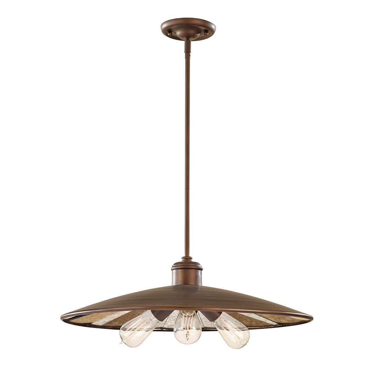 Urban Renewal Pendelleuchte, groß, 3 - flammig, Astral Bronze - Elsteadlighting - FE - URBANRWL - 3P - E