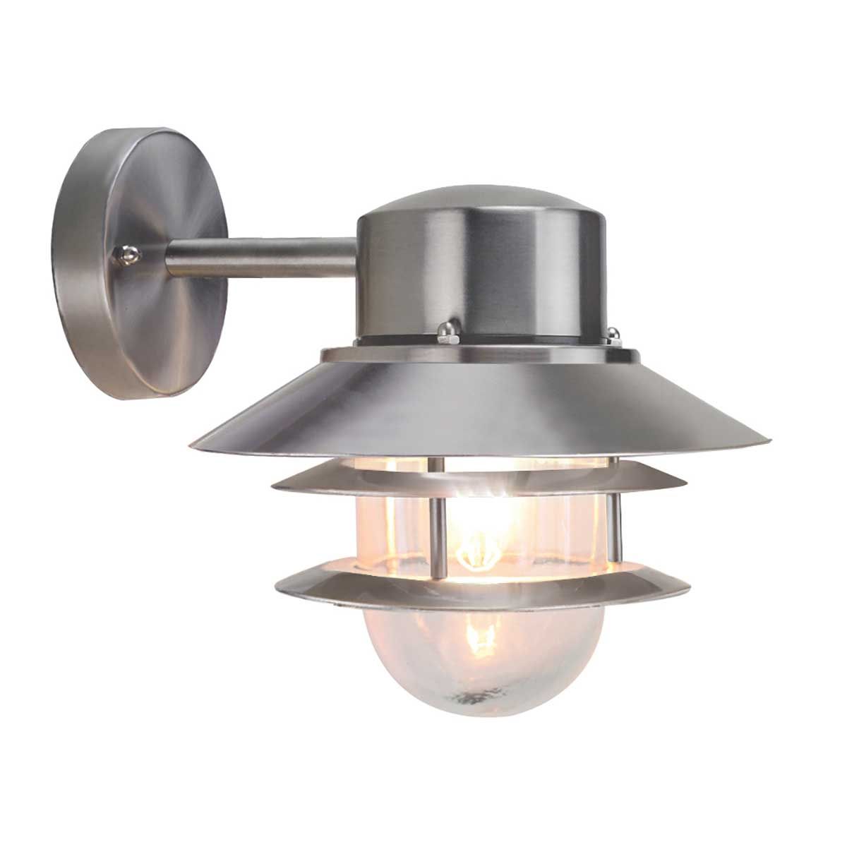 Wandlaterne Copenhagen 1 - flammig - Gebürsteter Edelstahl 304 - Elsteadlighting - COPENHAGEN - BSS
