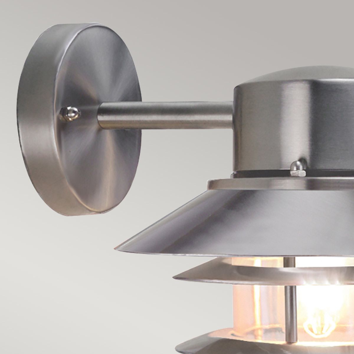 Wandlaterne Copenhagen 1 - flammig - Gebürsteter Edelstahl 304 - Elsteadlighting - COPENHAGEN - BSS