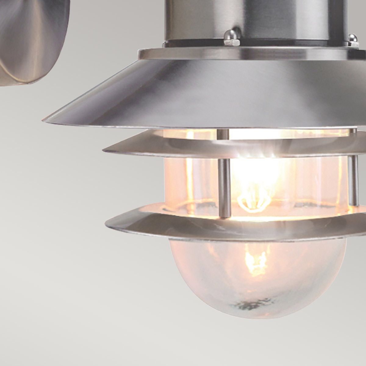Wandlaterne Copenhagen 1 - flammig - Gebürsteter Edelstahl 304 - Elsteadlighting - COPENHAGEN - BSS