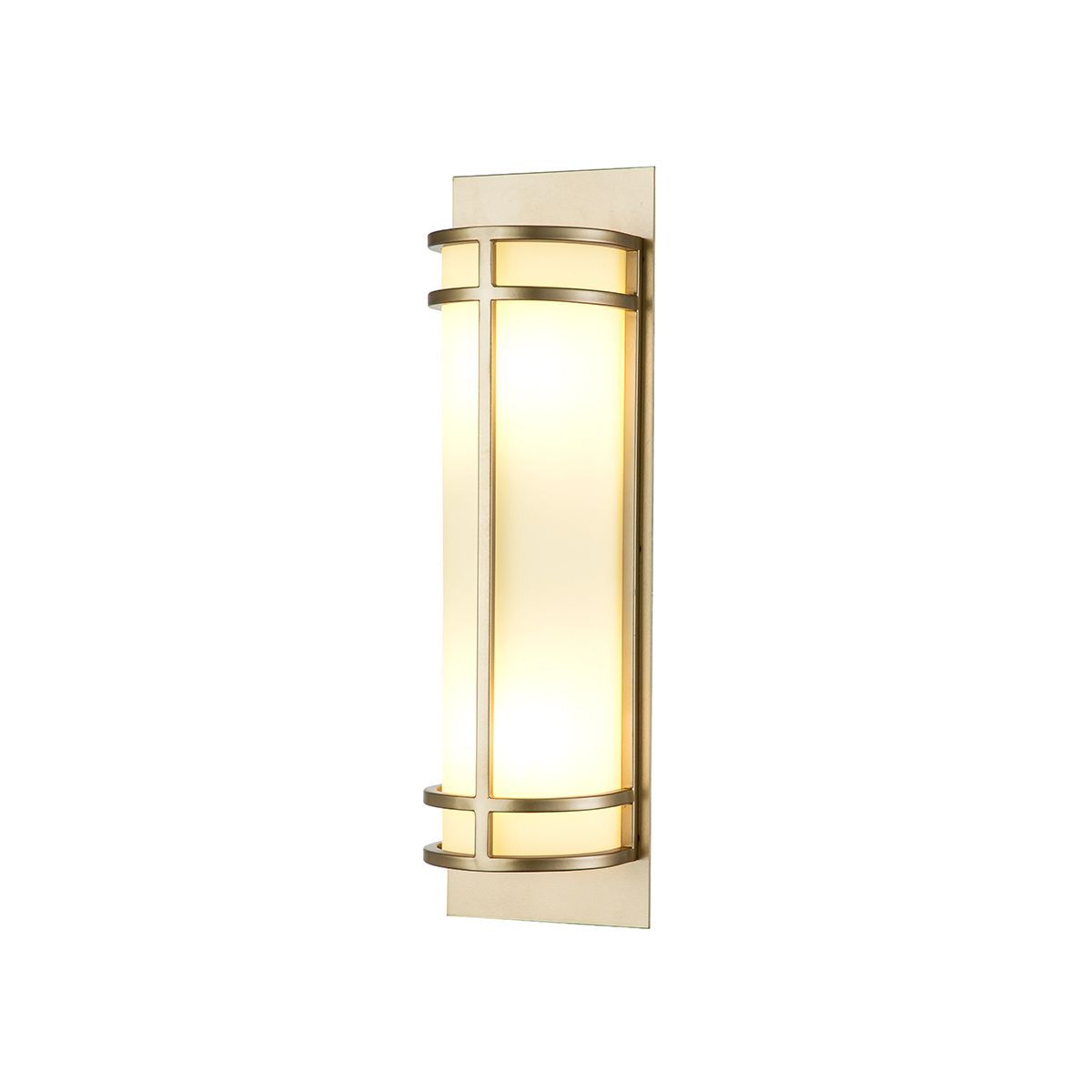 Wandleuchte Fusion 2-flammig, Messing natur lackiert - Elsteadlighting - leuchtengrosshandel24