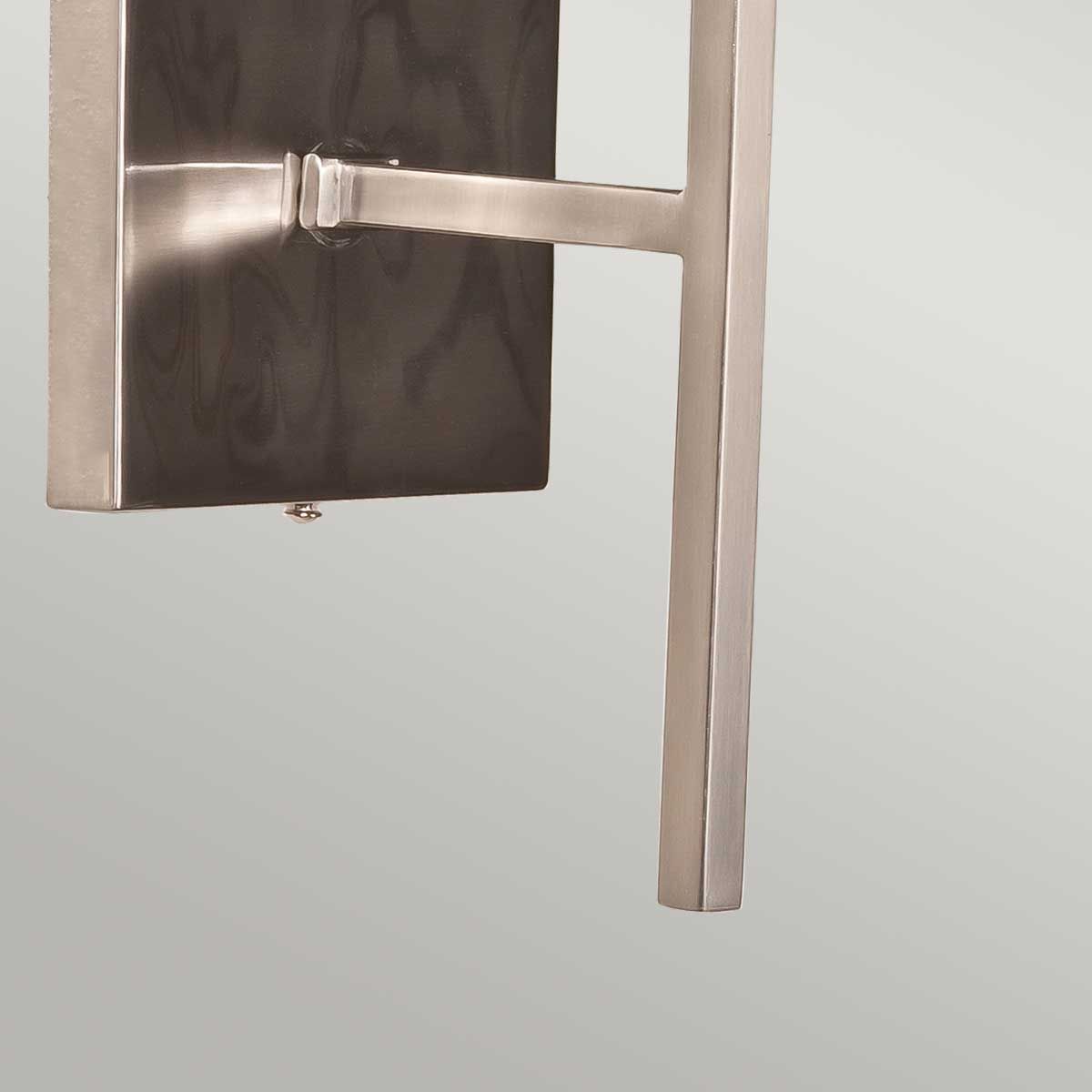 Wandleuchte Lucerne 1-flammig, gebürstetes Nickel, grauer Schirm - Elsteadlighting - leuchtengrosshandel24