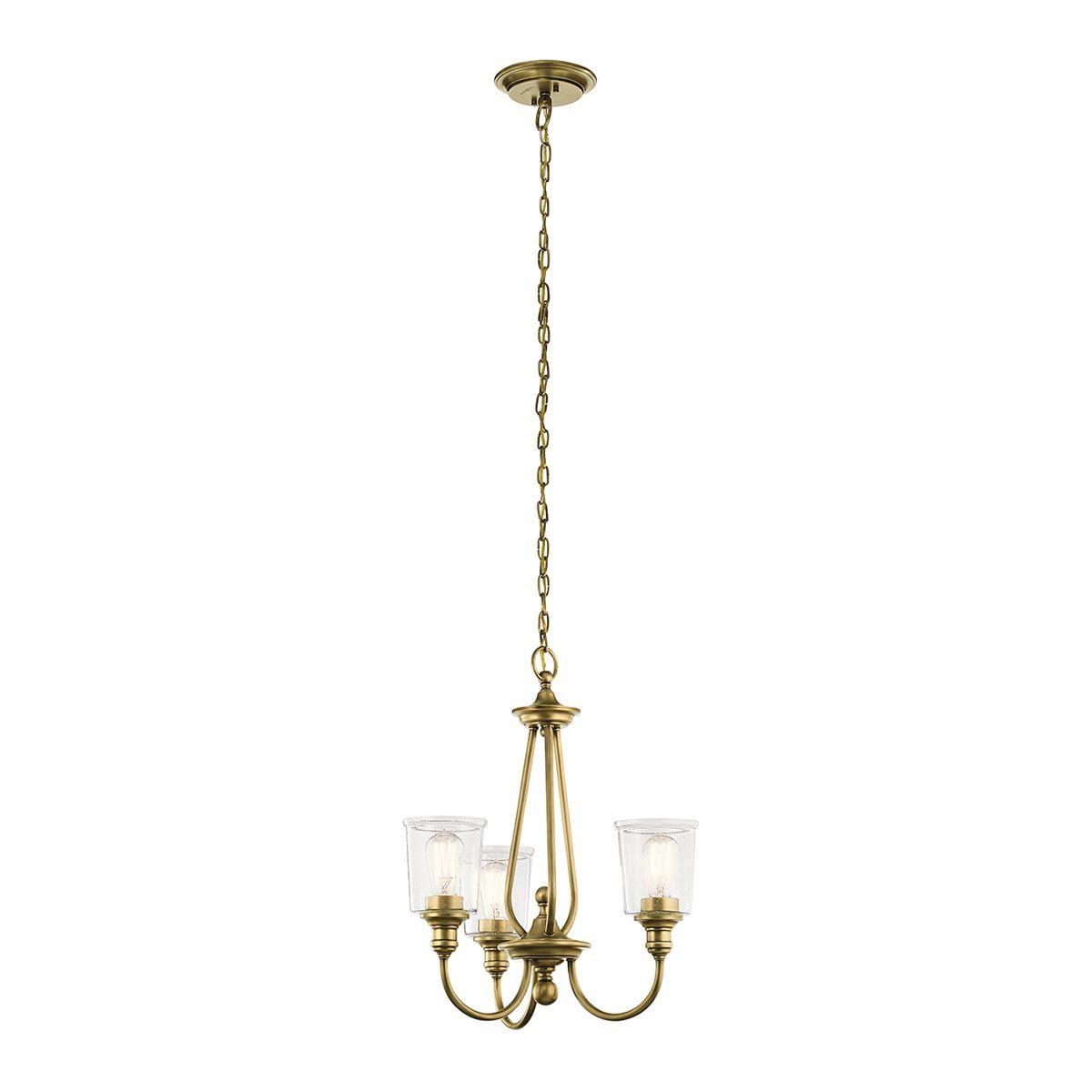 Waverly Kronleuchter mit 3 Lichtern, Naturmessing - Elsteadlighting - KL - WAVERLY3 - NBR