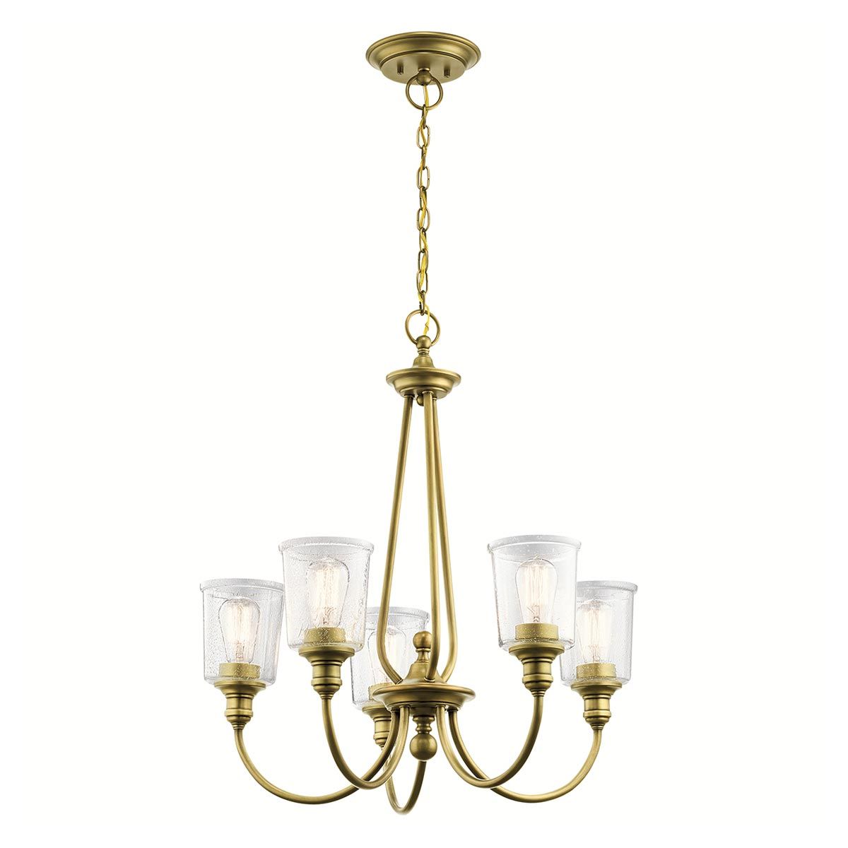 Waverly Kronleuchter mit 5 Lichtern, Naturmessing - Elsteadlighting - KL - WAVERLY5 - NBR
