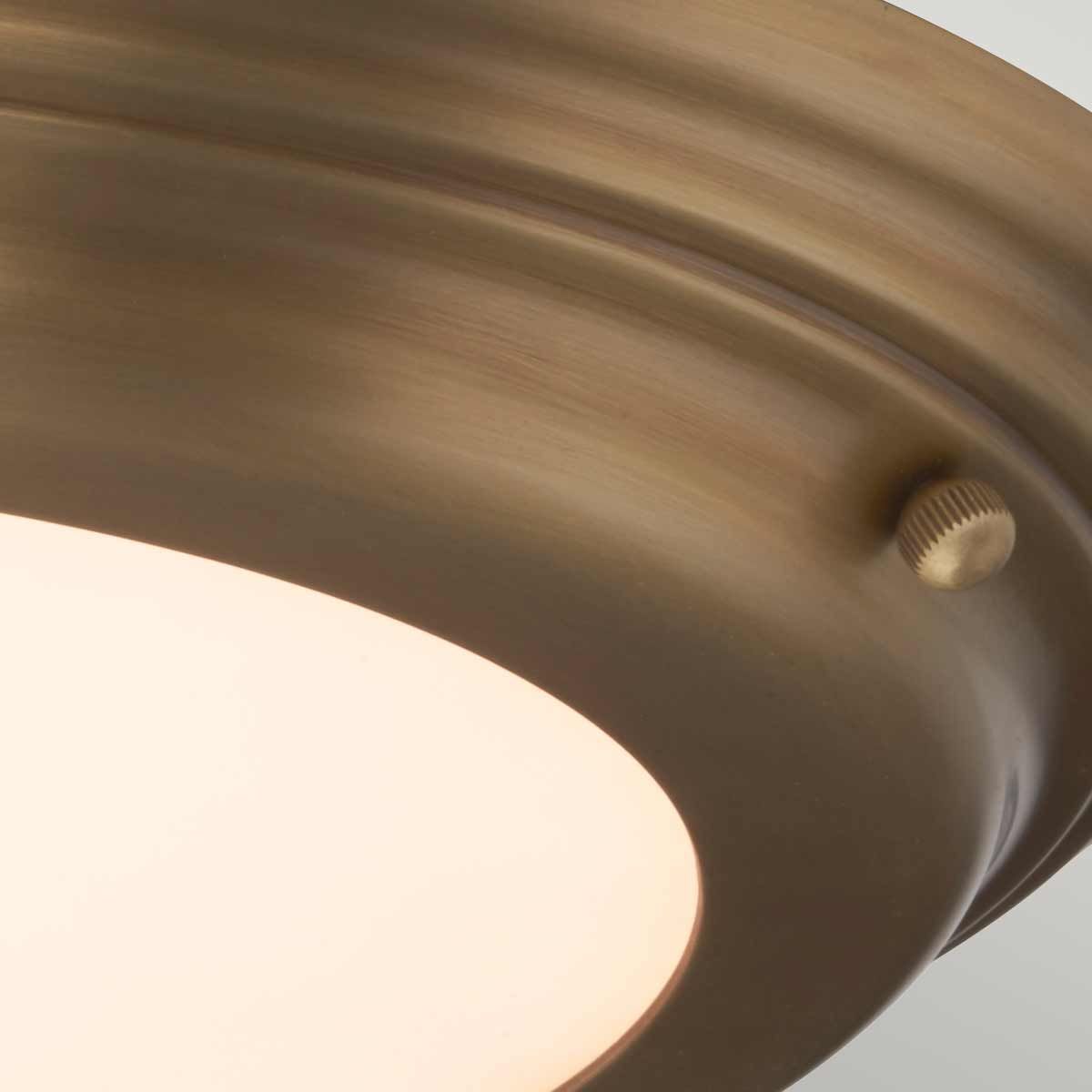 Welland 1 - flammige Deckenleuchte - Gealtertes Messing - Elsteadlighting - WELLAND - F - AB