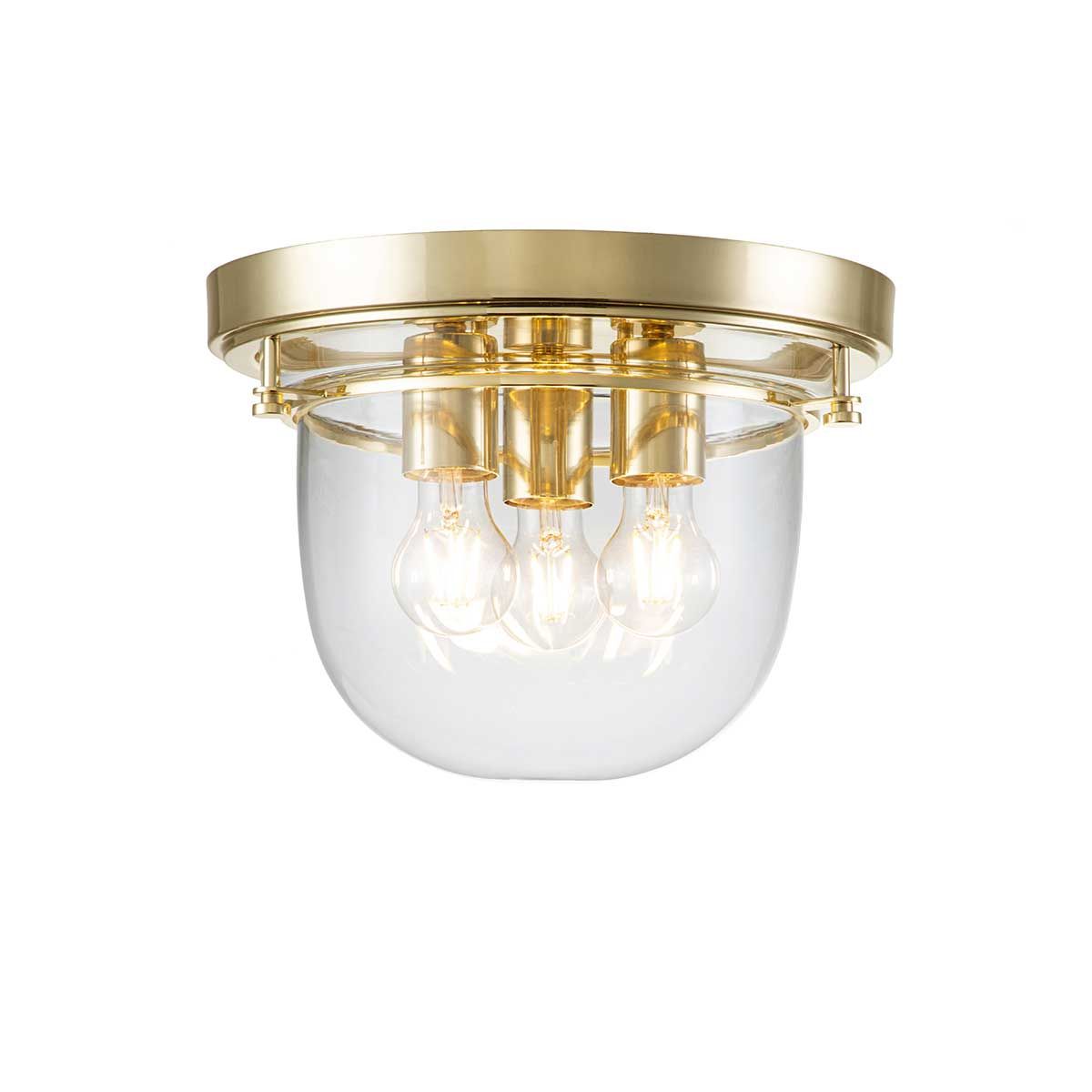 Whistling 3 - flammige Deckenleuchte - Messing poliert - Elsteadlighting - QZ - WHISTLING - F - PB