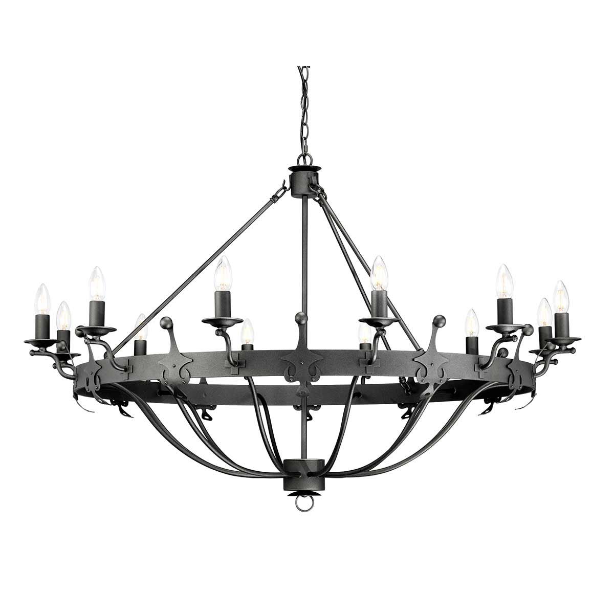 Windsor Kronleuchter mit 12 Lichtern - Graphit - Elsteadlighting - WINDSOR12 - GR
