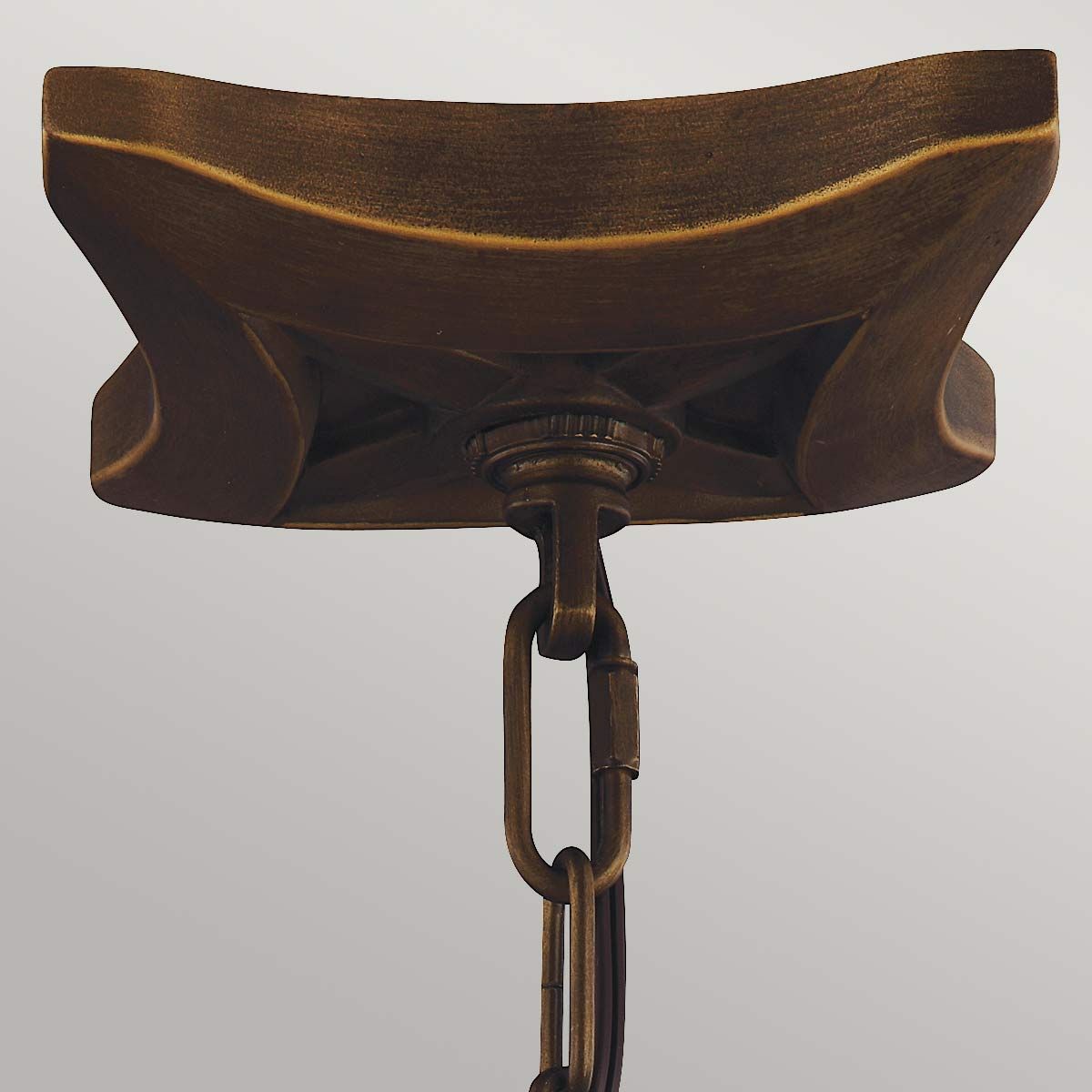 Yarmouth 4 - flammige Pendelleuchte - Gealtertes Messing lackiert - Elsteadlighting - FE - YARMOUTH - 4P
