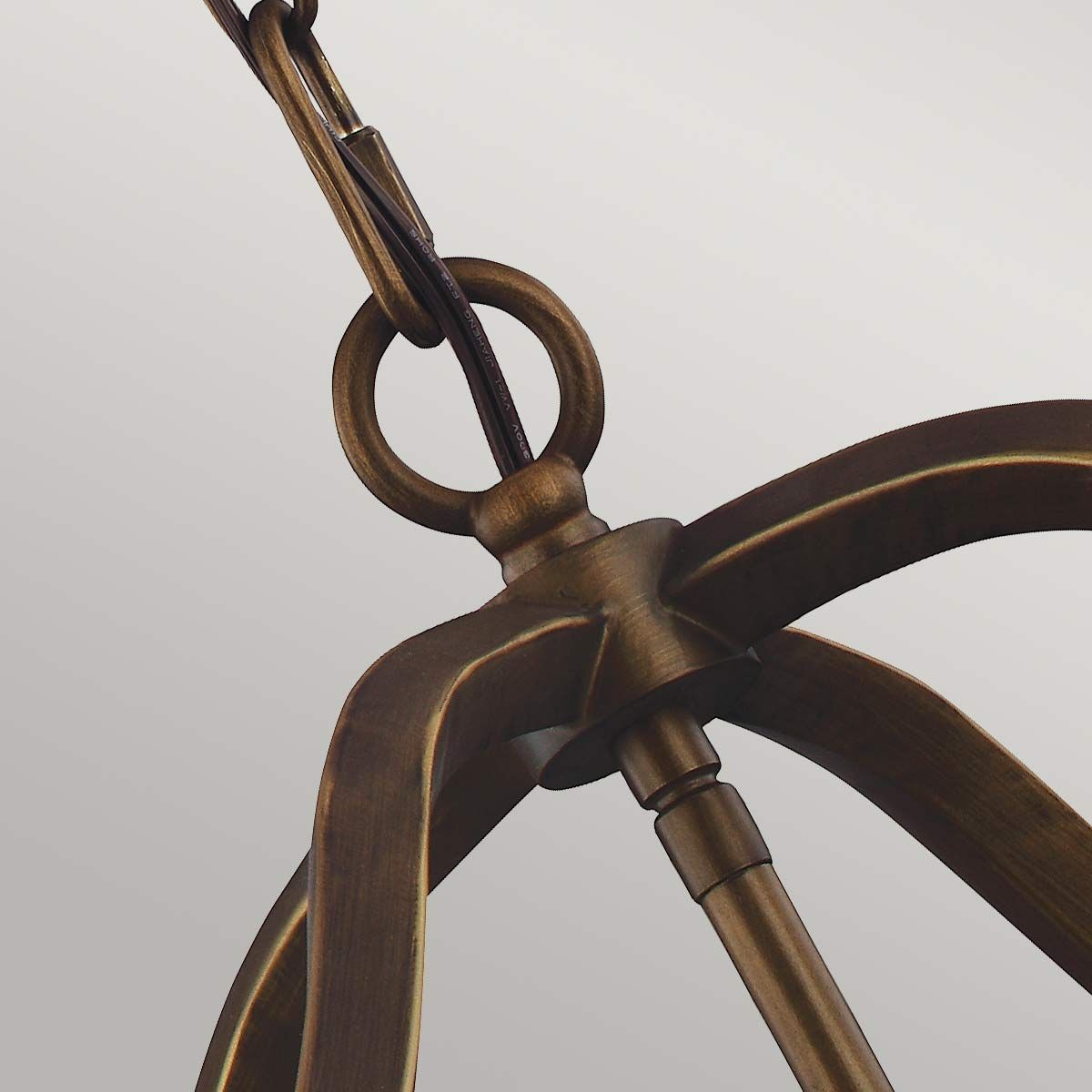 Yarmouth 4 - flammige Pendelleuchte - Gealtertes Messing lackiert - Elsteadlighting - FE - YARMOUTH - 4P