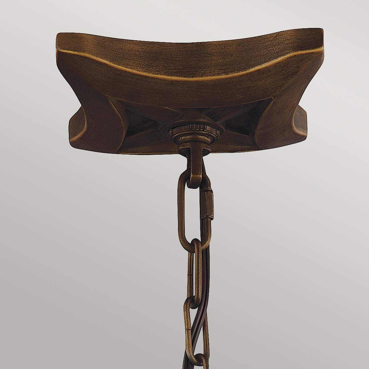 Yarmouth Pendelleuchte mit 6 Lichtern, lackiertes gealtertes Messing - Elsteadlighting - FE - YARMOUTH - 6P