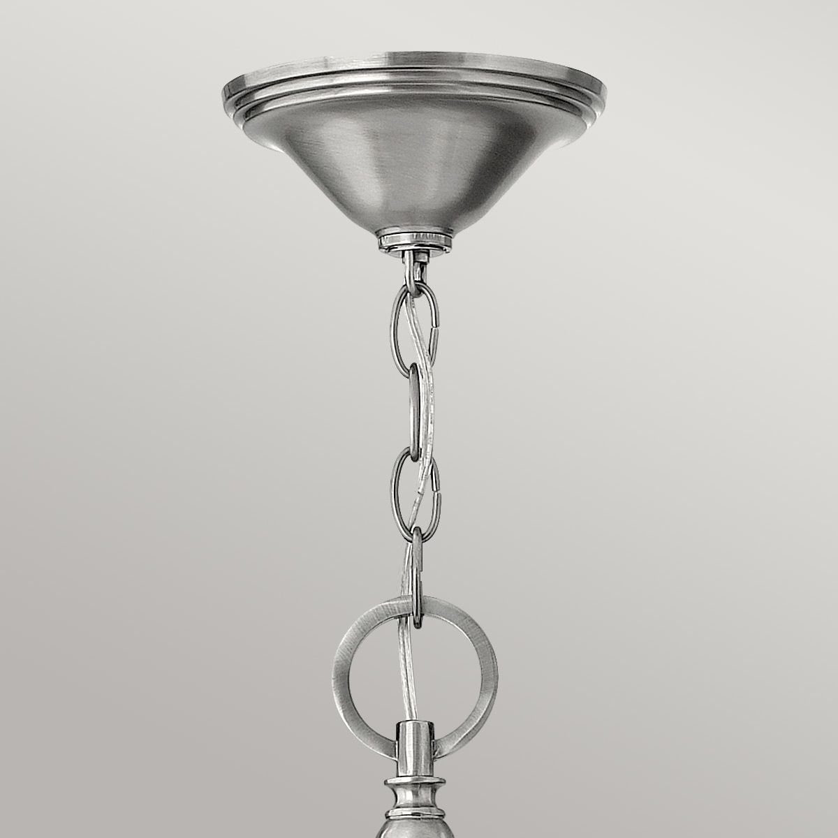 Yorktown Kronleuchter mit 3 Lichtern, Antik - Nickel - Elsteadlighting - HK - YORKTOWN3