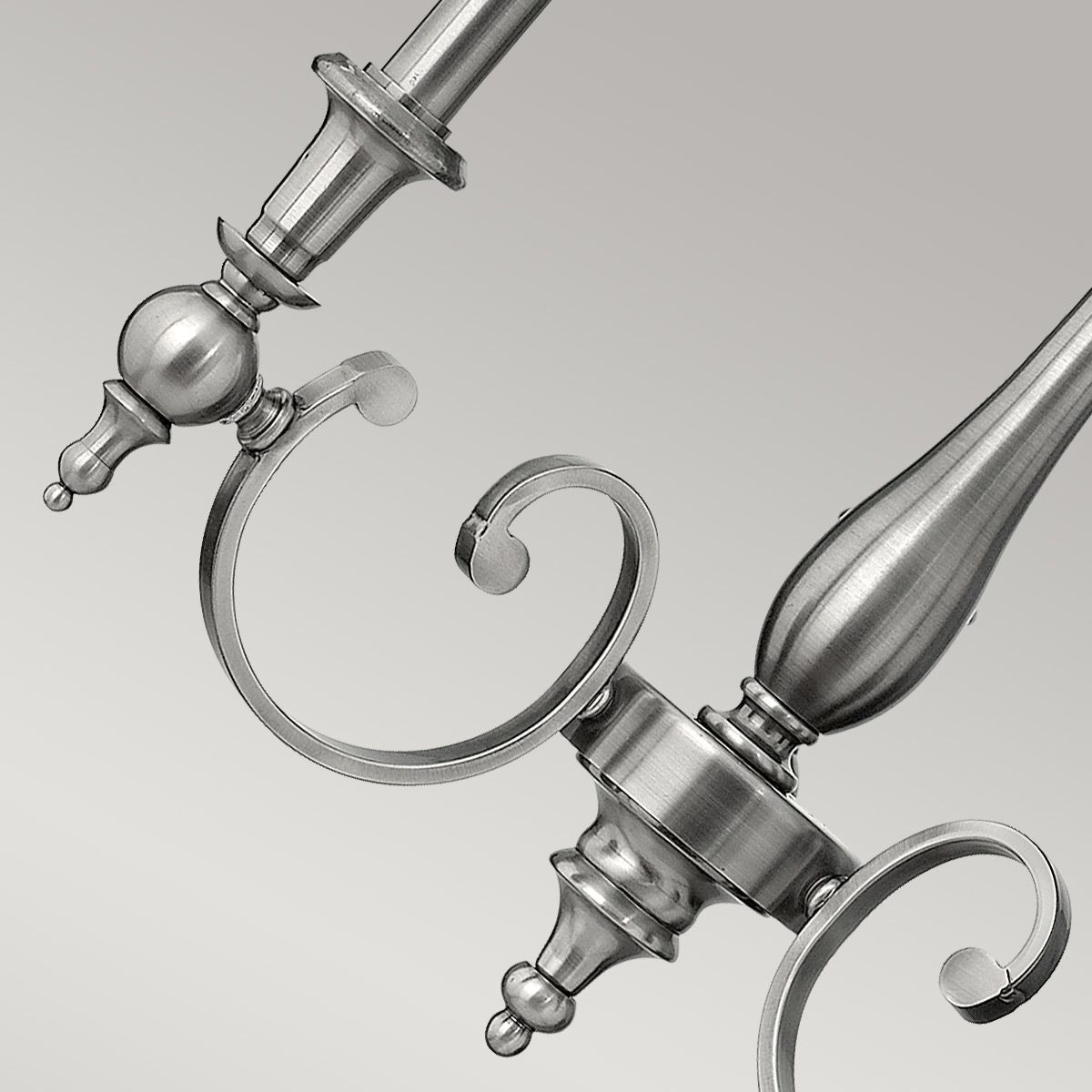 Yorktown Kronleuchter mit 3 Lichtern, Antik - Nickel - Elsteadlighting - HK - YORKTOWN3
