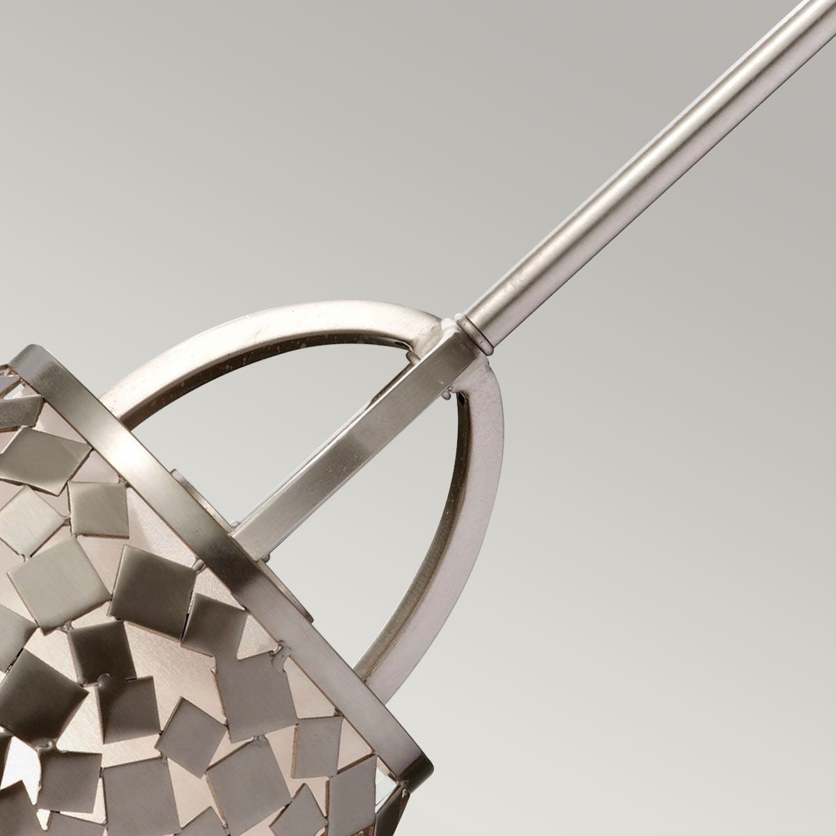 Zara 1 - flammige Mini - Pendelleuchte - Gebürsteter Stahl - Elsteadlighting - FE - ZARA - P