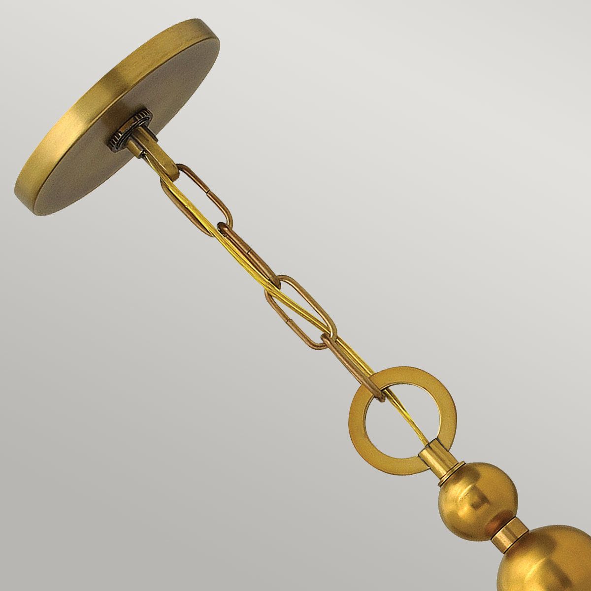Zelda 3 - flammige Pendelleuchte - Vintage Messing - Elsteadlighting - HK - ZELDA - P - B - VS
