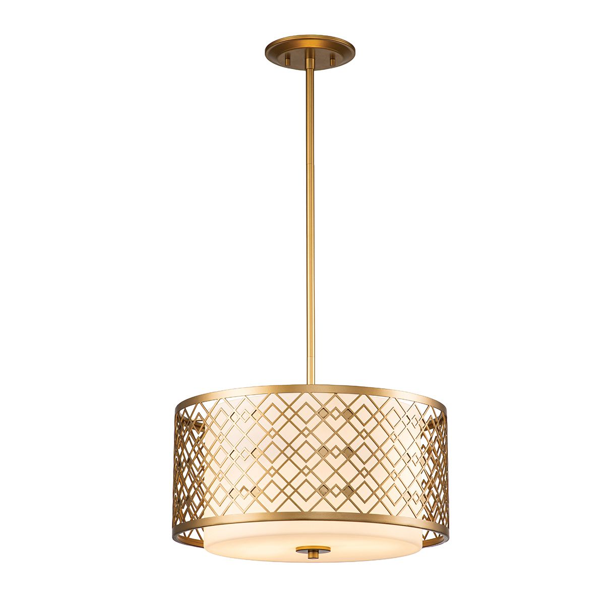 Ziggy 2lt Medium Pendelleuchte - Lackiertes Gold - Elsteadlighting - ZIGGY - 2P - M - LG