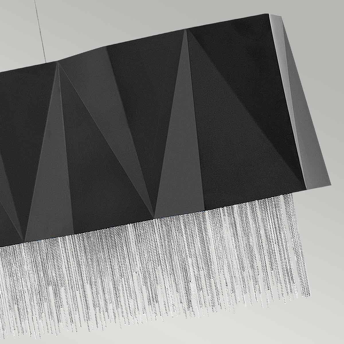 Zuma 6 - flammige Pendelleuchte - Satinschwarz/Silber - Elsteadlighting - HK - ZUMA - ISLE - SBS