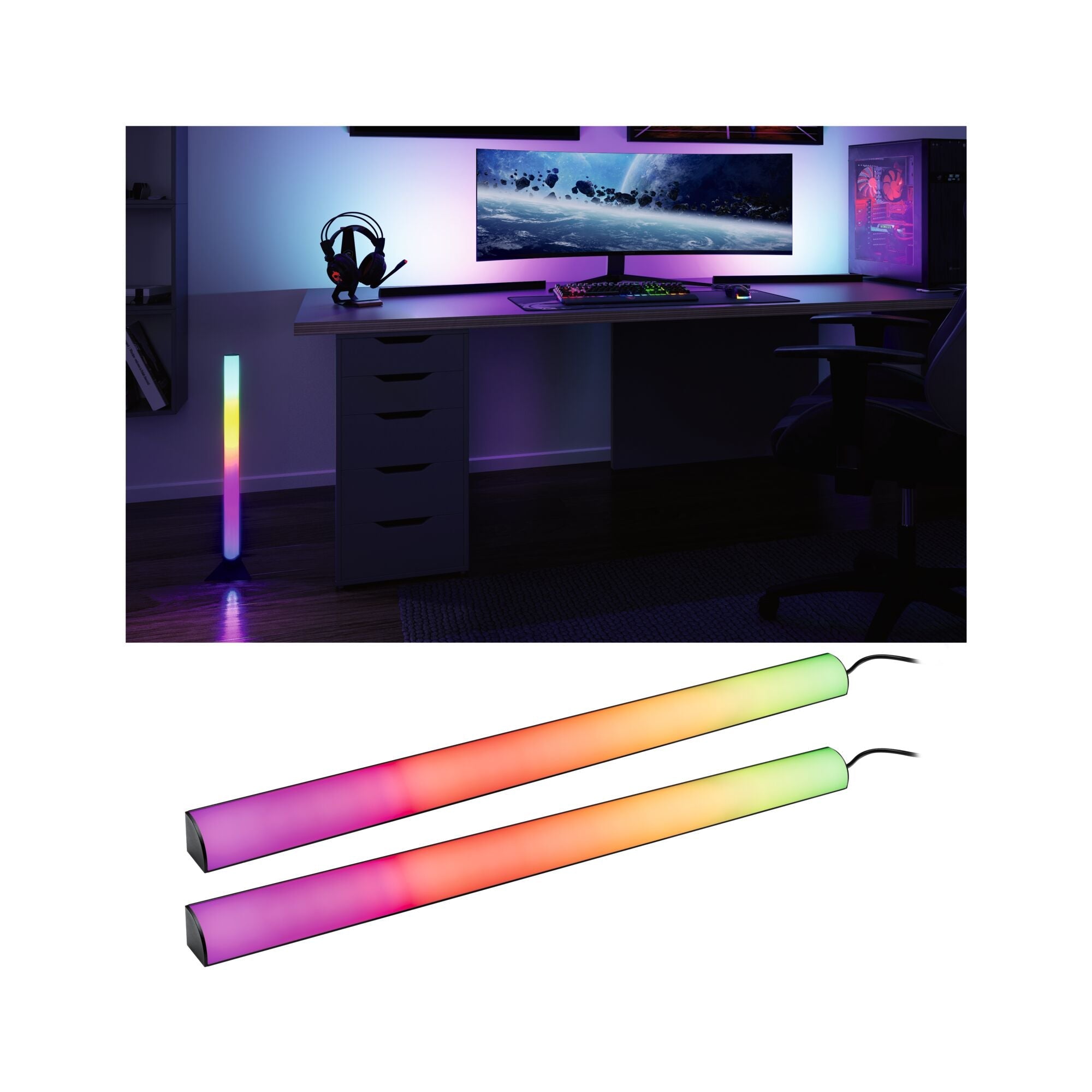 EntertainLED Dynamic RGB 2x1W 2x48lm RGB - Paulmann - 78879