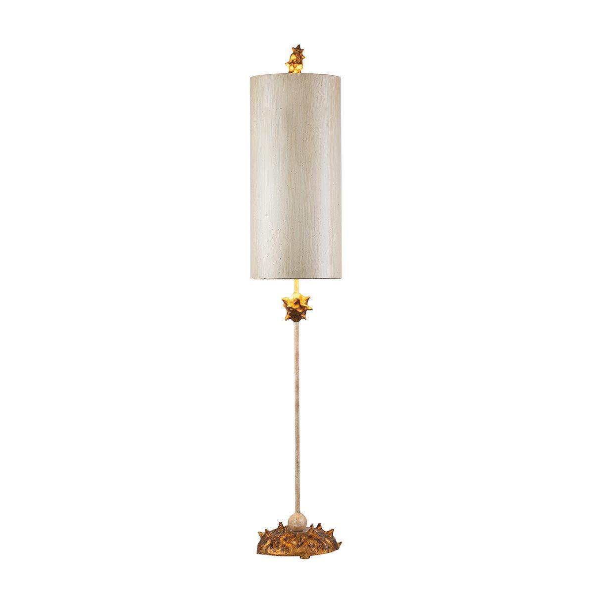 Nettle 1-flammige Tischlampe - Gold und Weiß