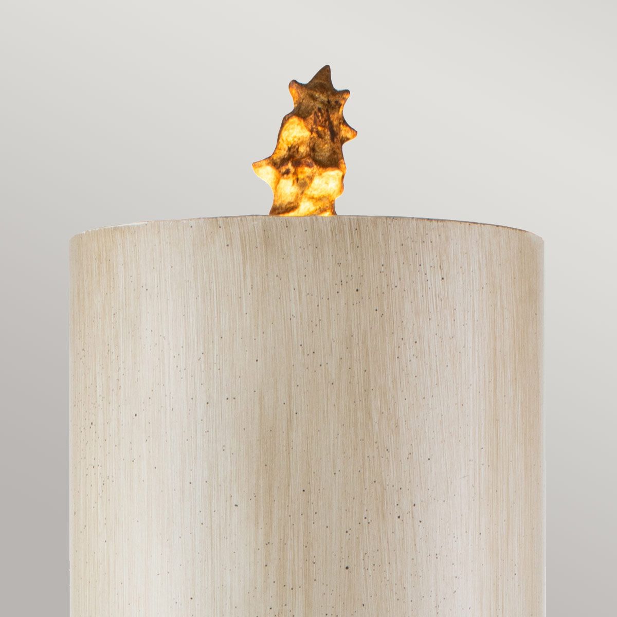 Nettle 1-flammige Tischlampe - Gold und Weiß
