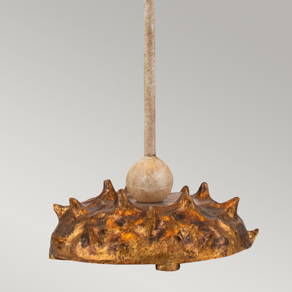 Nettle 1-flammige Tischlampe - Gold und Weiß