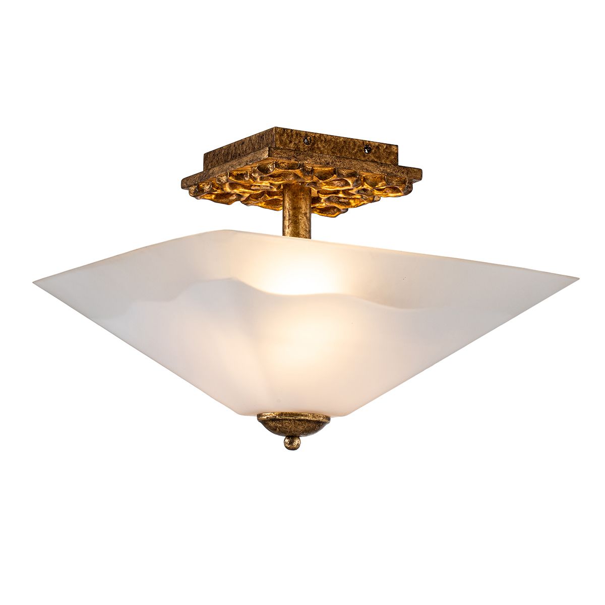 Stern 2 lt Flush - Abgenutztes Gold - Elsteadlighting - leuchtengrosshandel24