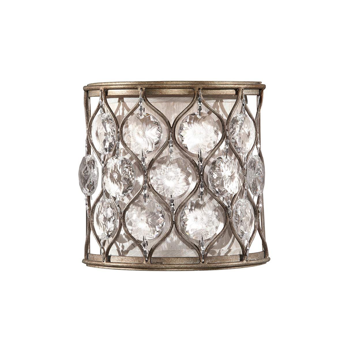 Lucia 1-flammige Wandleuchte - Brüniertes Silber