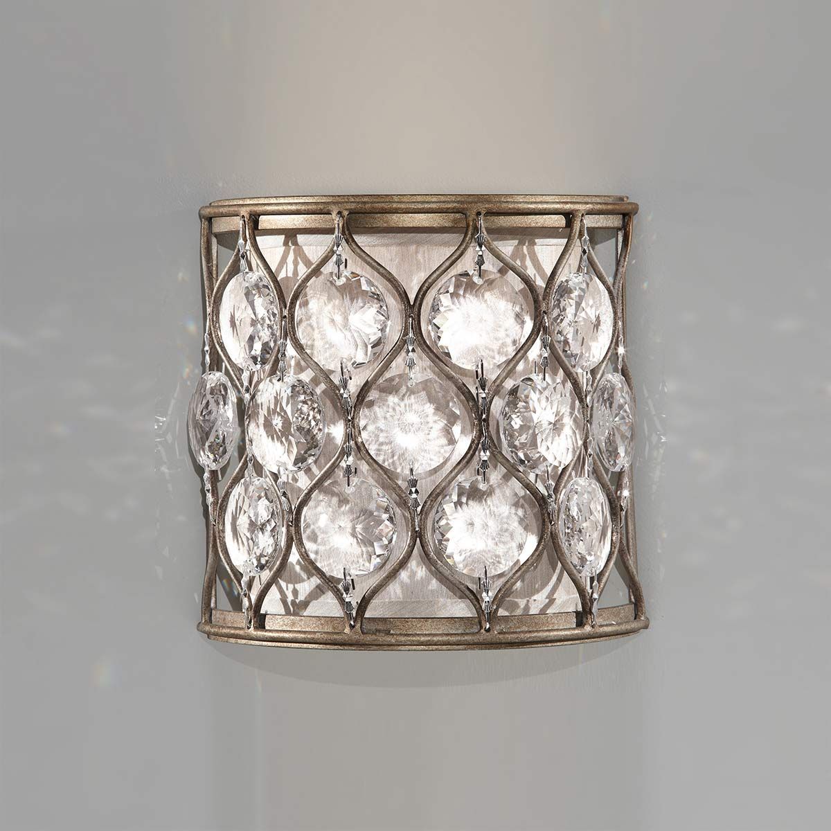 Lucia 1-flammige Wandleuchte - Brüniertes Silber