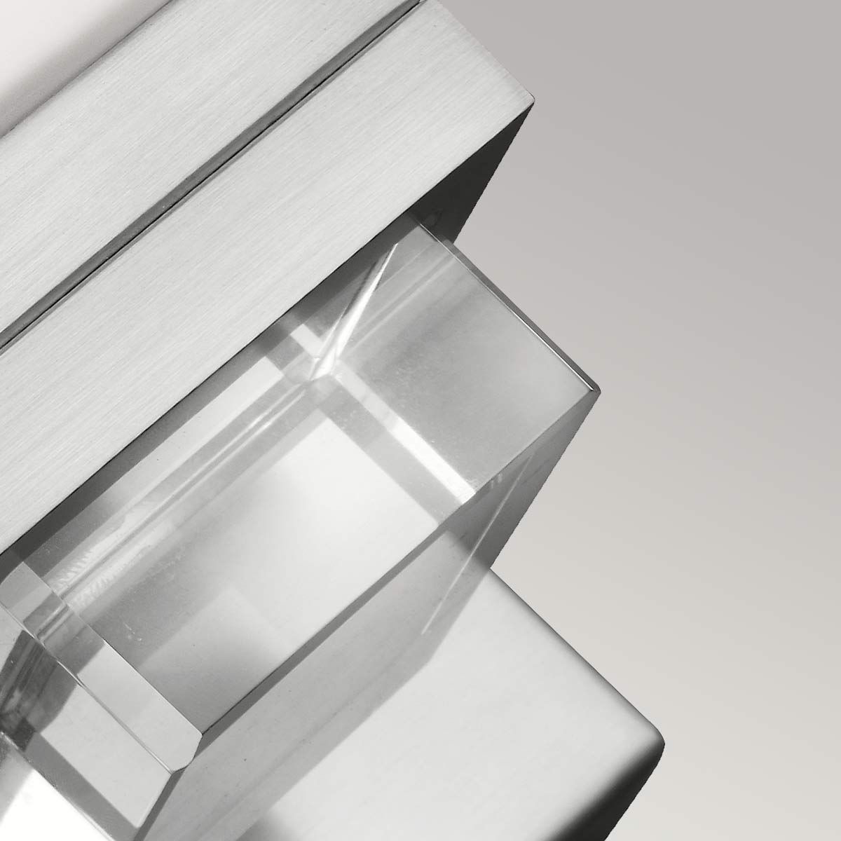 Wandleuchte Maddison 1-flammig, Satin-Nickel