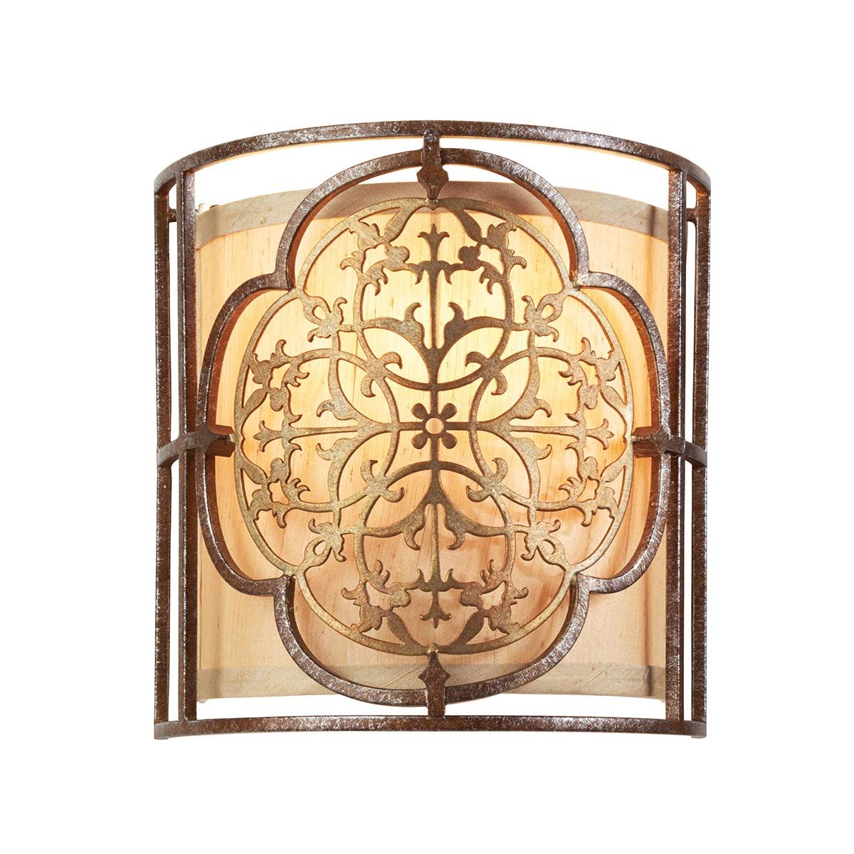 Marcella 1-flammige Wandleuchte - Britische Bronze/Oxidierte Bronze
