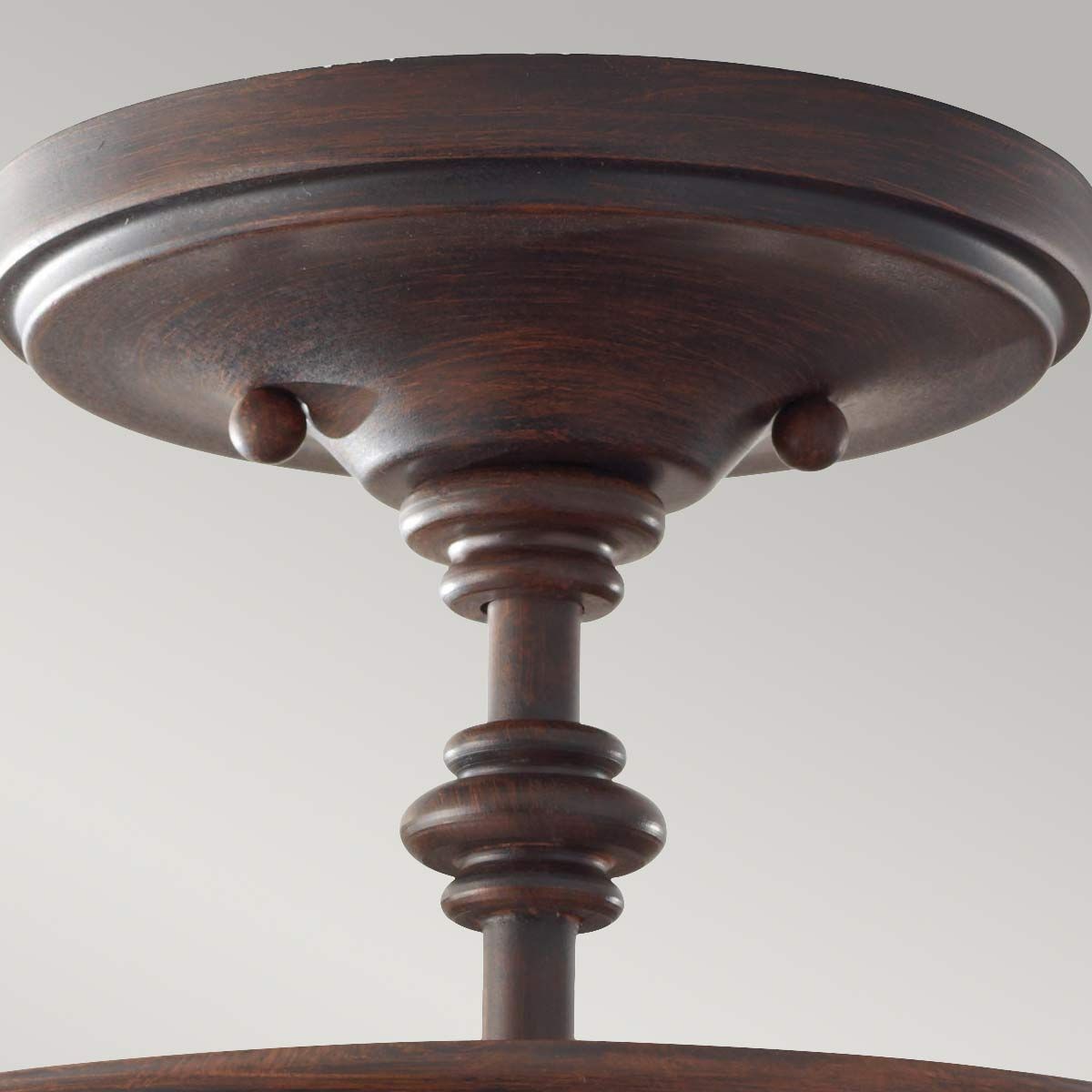Pickering Lane 3-flammige Halbdeckenleuchte, Heritage Bronze