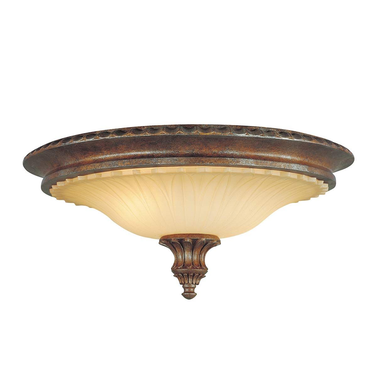 Stirling Castle 2-flammige Deckenleuchte - Britische Bronze