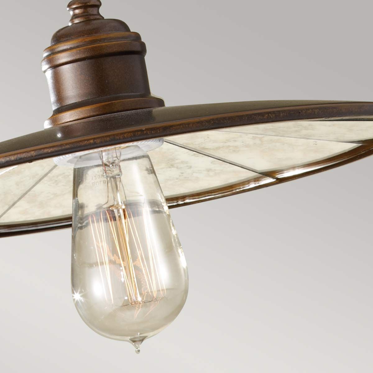 Urban Renewal Pendelleuchte mit 1 Licht, Astral Bronze