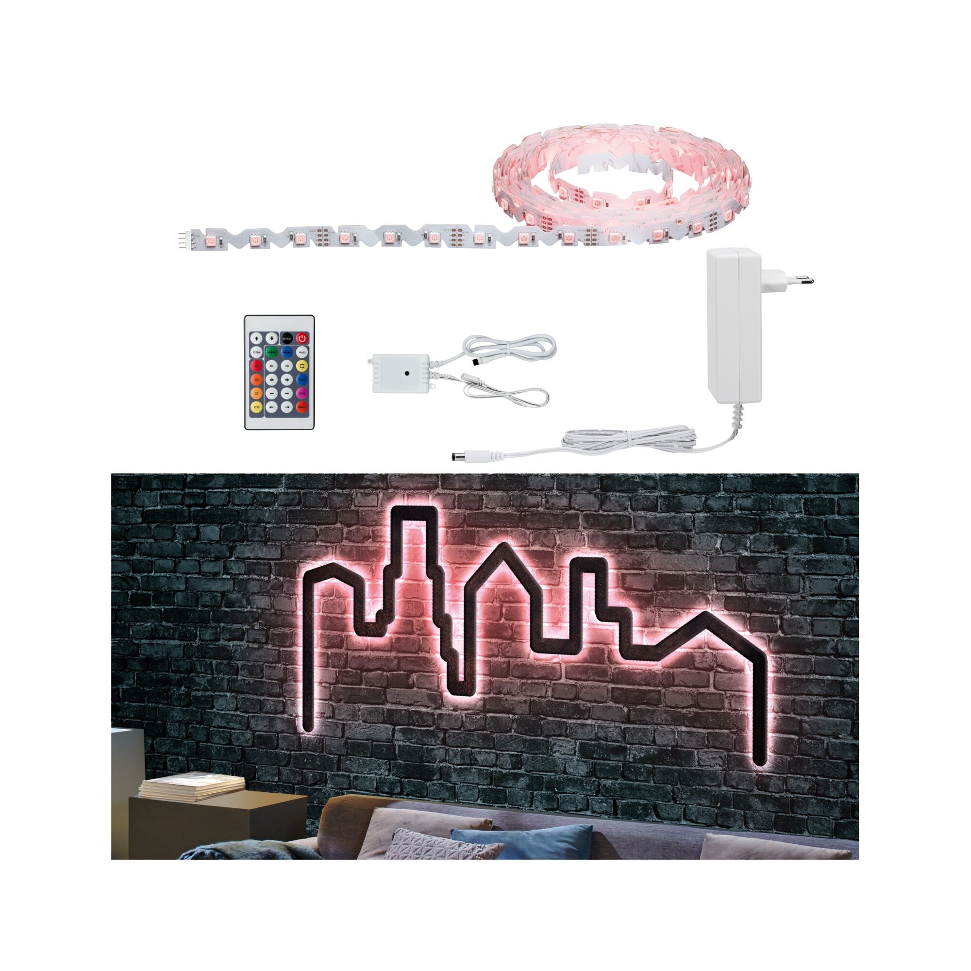 FlexLED LED Strip 3D 5m 26W RGB 36VA - Paulmann - 78966