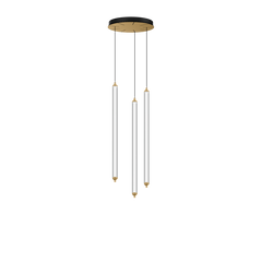 FLYRA VERTICAL 3.1 LED Pendelleuchte – Schwarz/Champagner