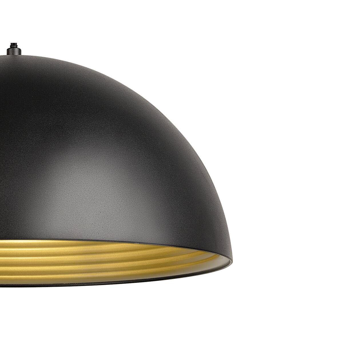 FORCHINI M 40 TRAC K 1~ Pendelleuchte, E27, Pendellänge 150 cm, Adapter silbergrau, 1x max. 40 W, matt schwarz / matt gold - SLV - 1008539
