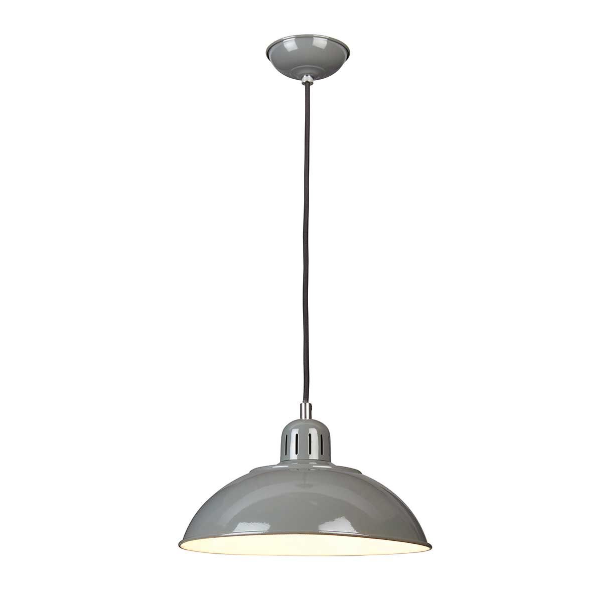 Pendelleuchte Franklin 1-flammig - Grau
